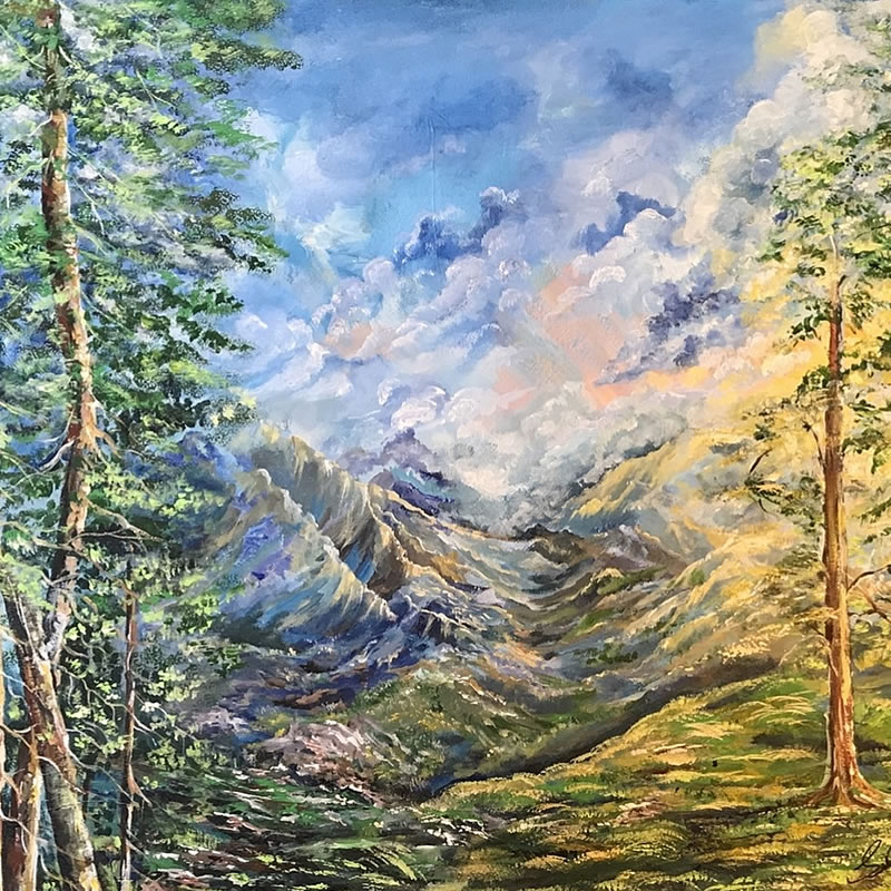 On-top-of-the-Rocky-Mountains-Painting