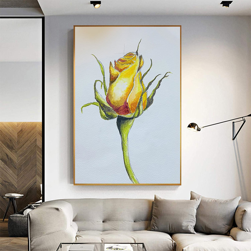 A yellow yellow rose - Product - Floral Category - Frame image